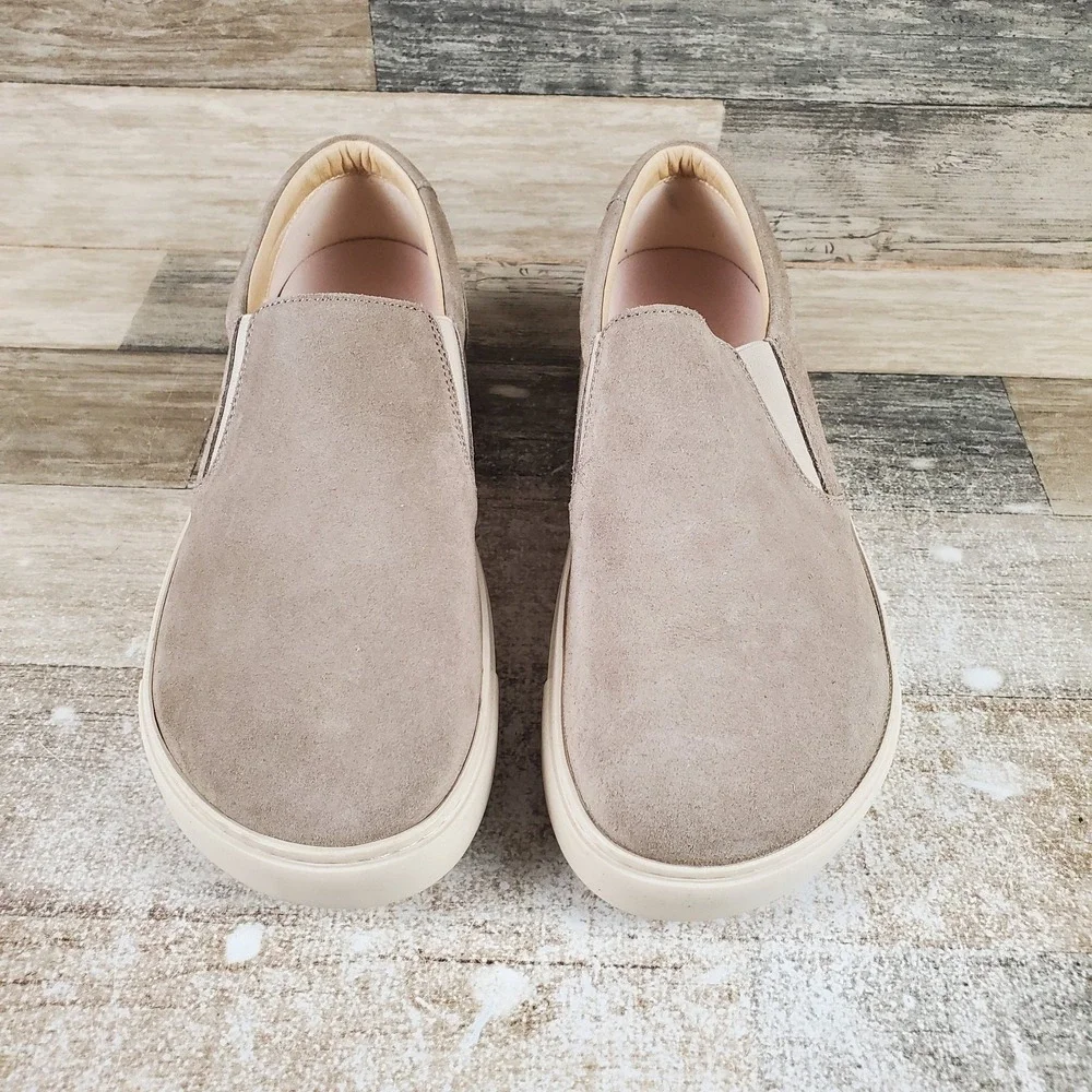 Birkenstock Oswego Shoes Mens 9 / Womens 11 Comfort Taupe Slip On Sneakers